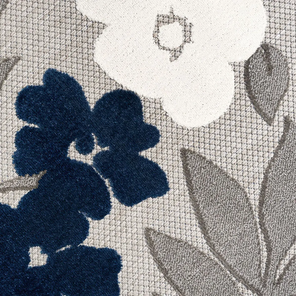 Tayse Ostro Modern Floral Blue Large 8x10 Indoor Outdoor Rug | Waterproof, Fade Resistant, Easy Care - view 8