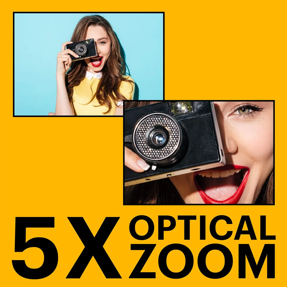 Kodak PIXPRO FZ55 Digital Camera Blue | 16MP CMOS Sensor, 5X Optical Zoom, 1080p Video - view 4