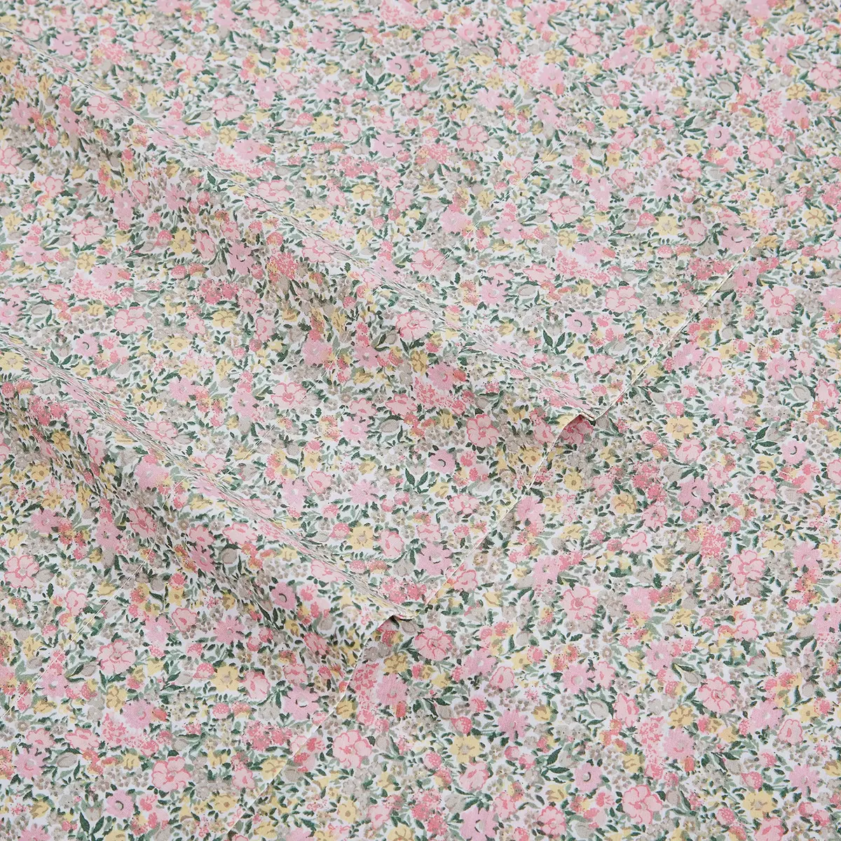 Laura Ashley Twin Size Sheet Set with Fitted Sheet & Pillowcase | 300-Thread Cotton Sateen, Soft & Durable (70-120 chars) - view 4