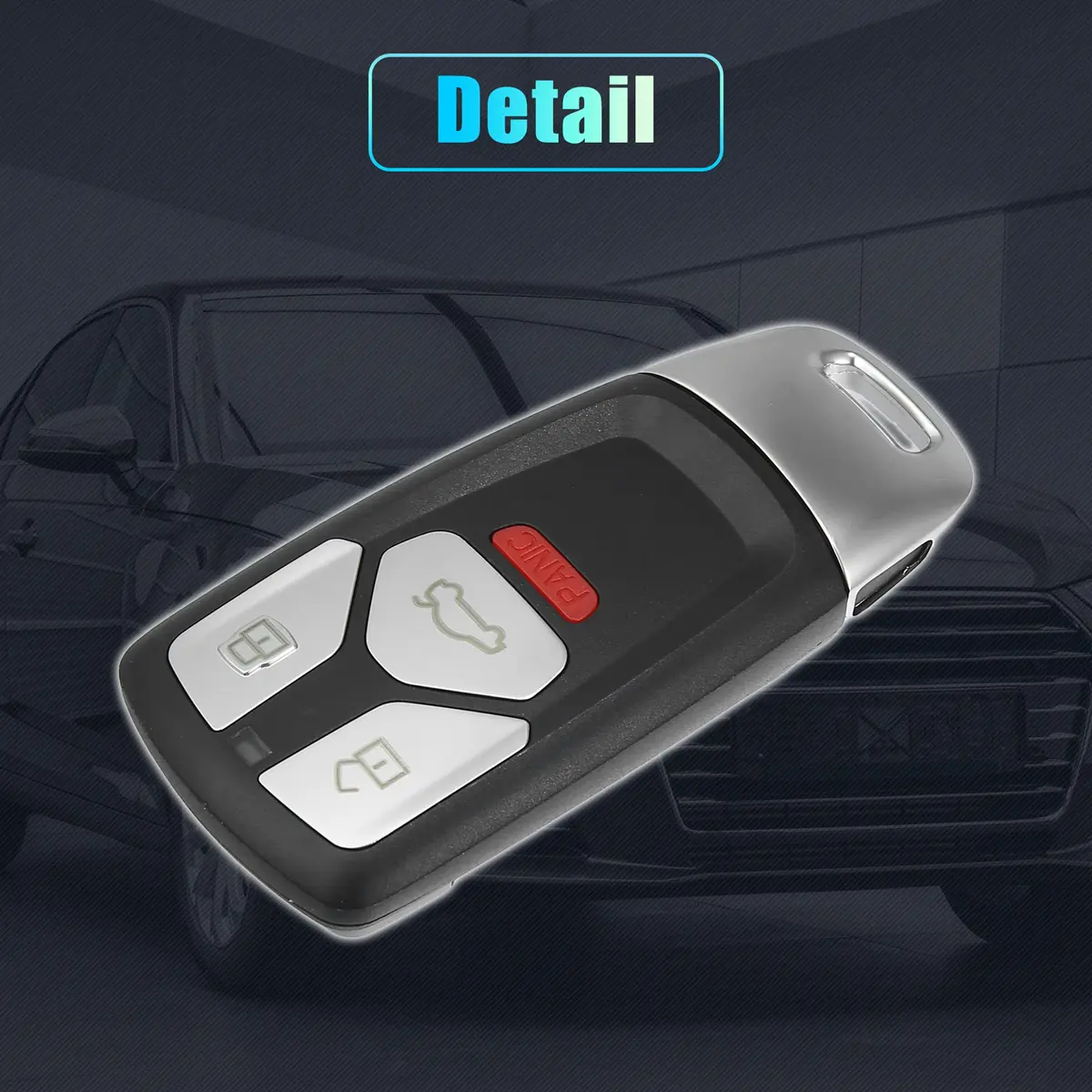 X AUTOHAUX 4 Button Replacement Smart Key Fob Cover for Audi 2017-2019 | Easy Fit & Durable - view 7