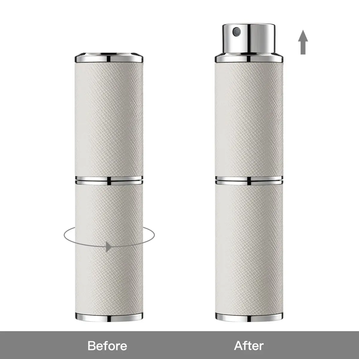 owlyee Refillable Travel Perfume Atomizer 8ml (0.27 Fl Oz) | Twist-Up Leather Spray Bottle - view 5