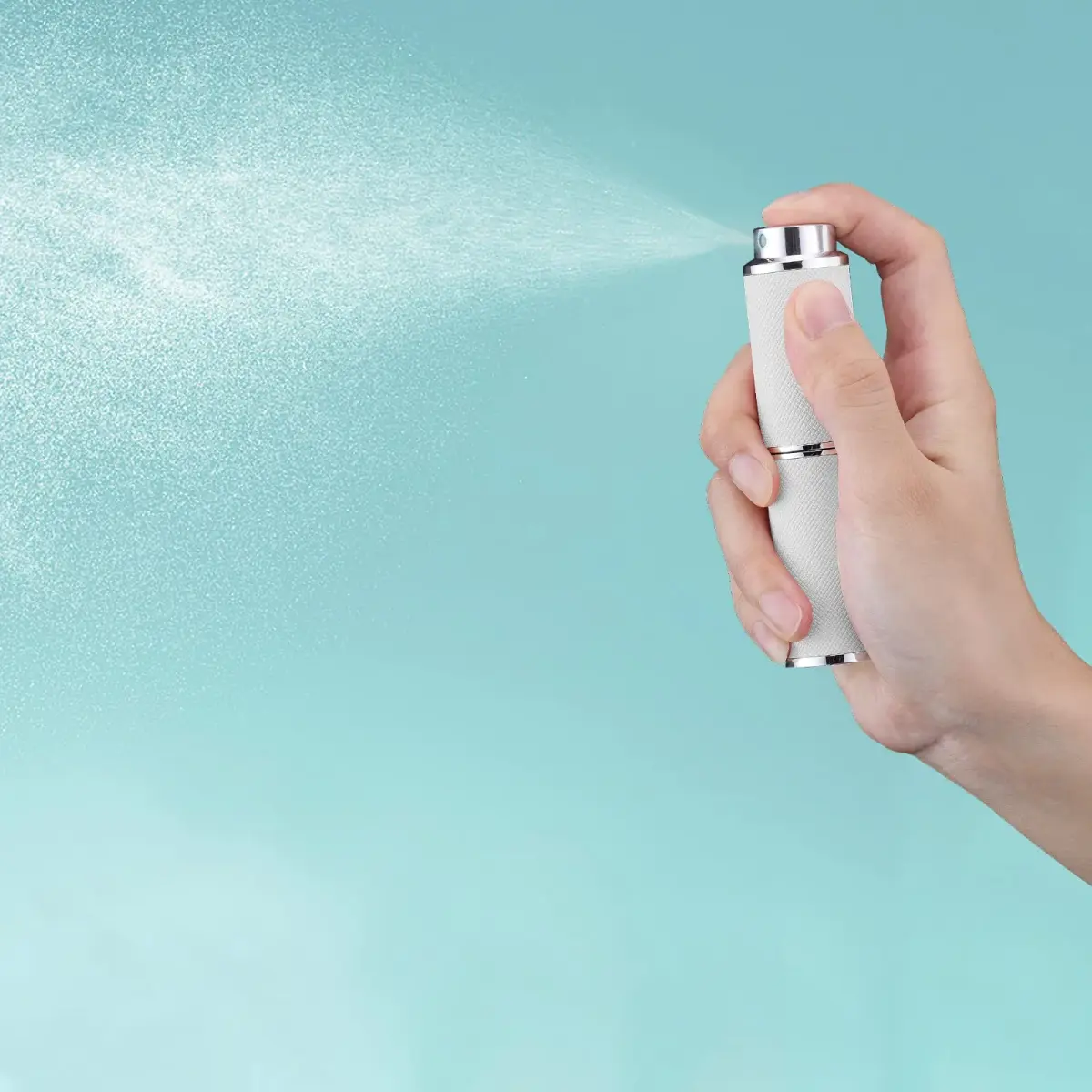 owlyee Refillable Travel Perfume Atomizer 8ml (0.27 Fl Oz) | Twist-Up Leather Spray Bottle - view 2