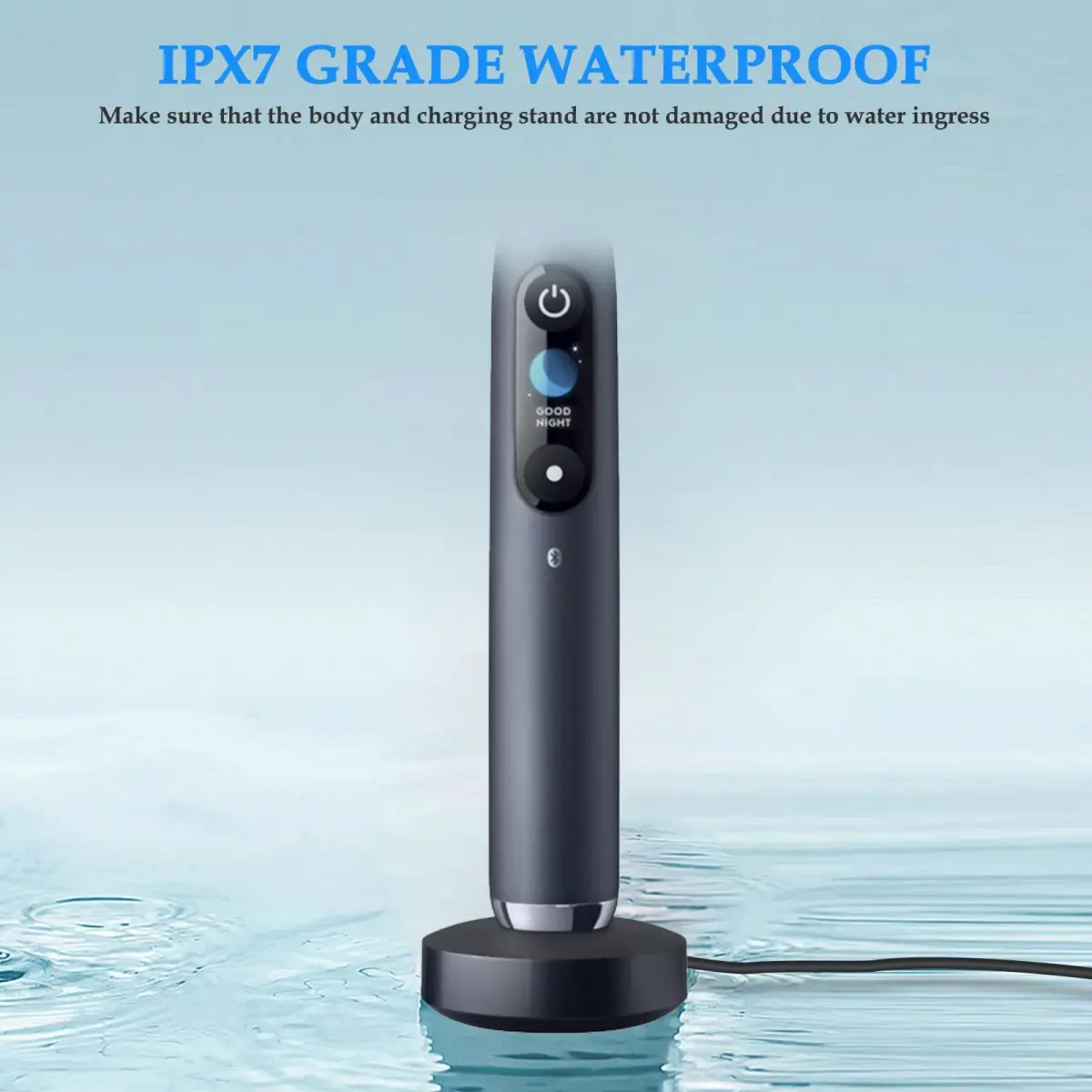 MULTIM Black Magnetic Charging Adapter for Oral-B iO Series 7 8 9 Electric Toothbrush | IPX7 Waterproof - view 3
