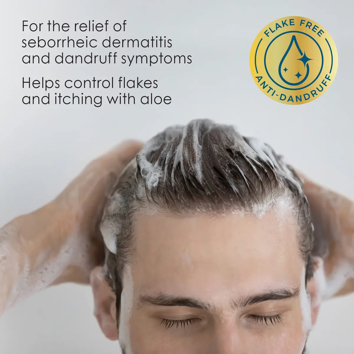 True+Real Moisturizing Dandruff Shampoo 11 fl oz | Aloe & Selenium Sulfide 1% for Flaking & Itchy Scalp - view 8