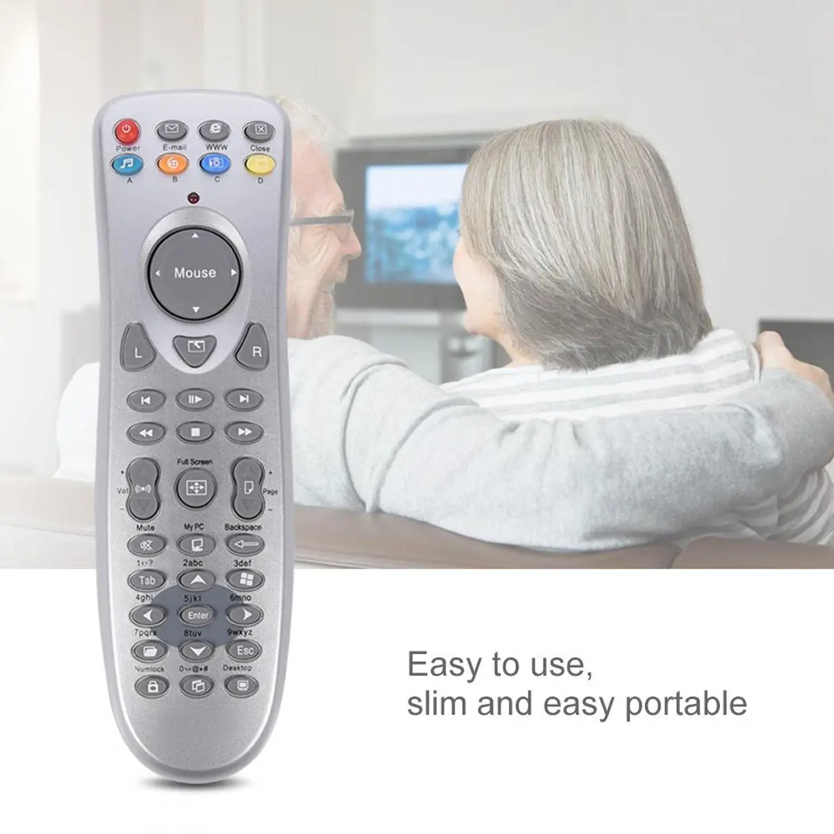 Cuifati Remote Control with Infrared Receiver | Portable USB Mouse & Keyboard, 10m Range - view 3