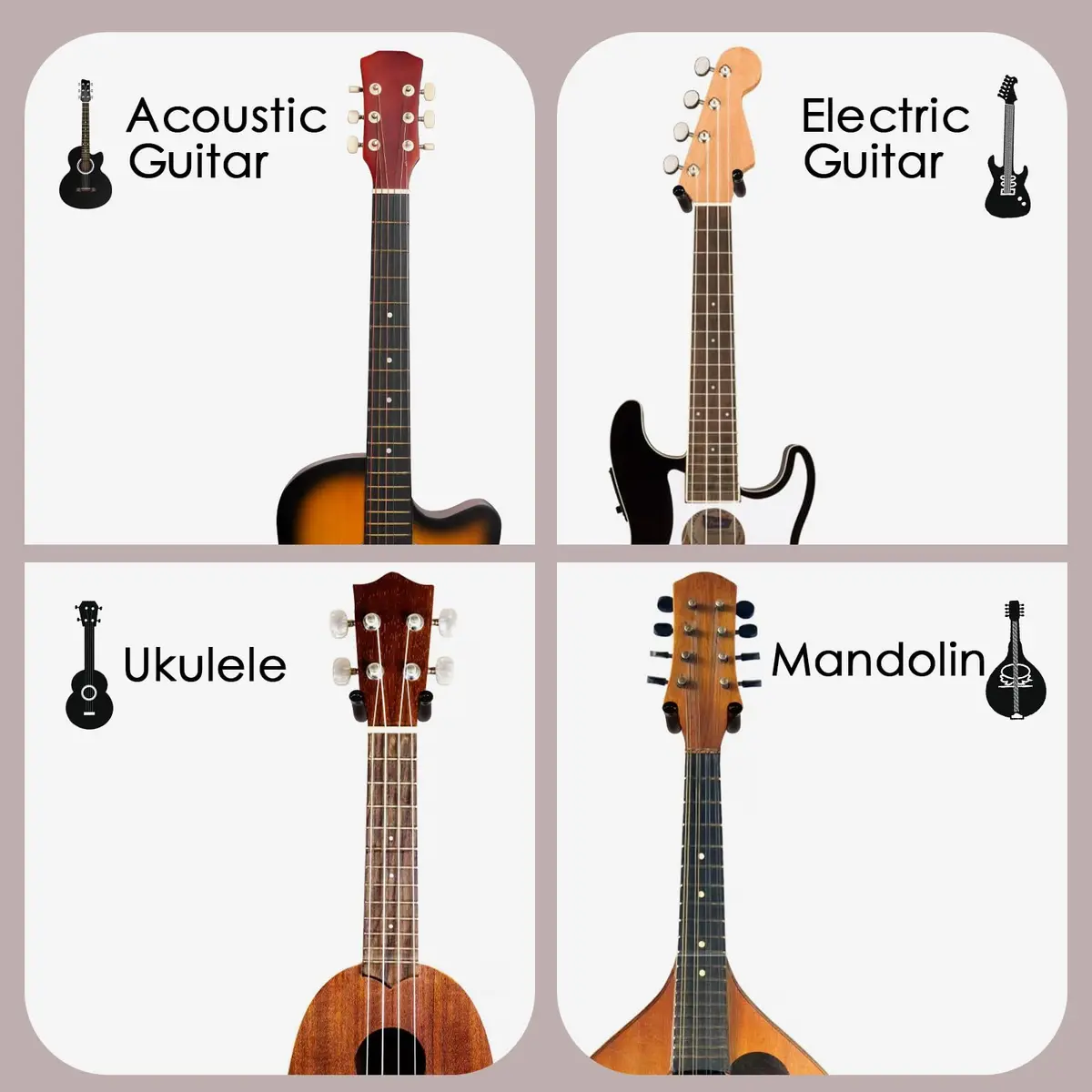 SNIGJAT Guitar Wall Mount 2 Pack, Matte Black Hardwood Guitar Hanger with Rotatable Yoke | Holds up to 20 lbs - view 6