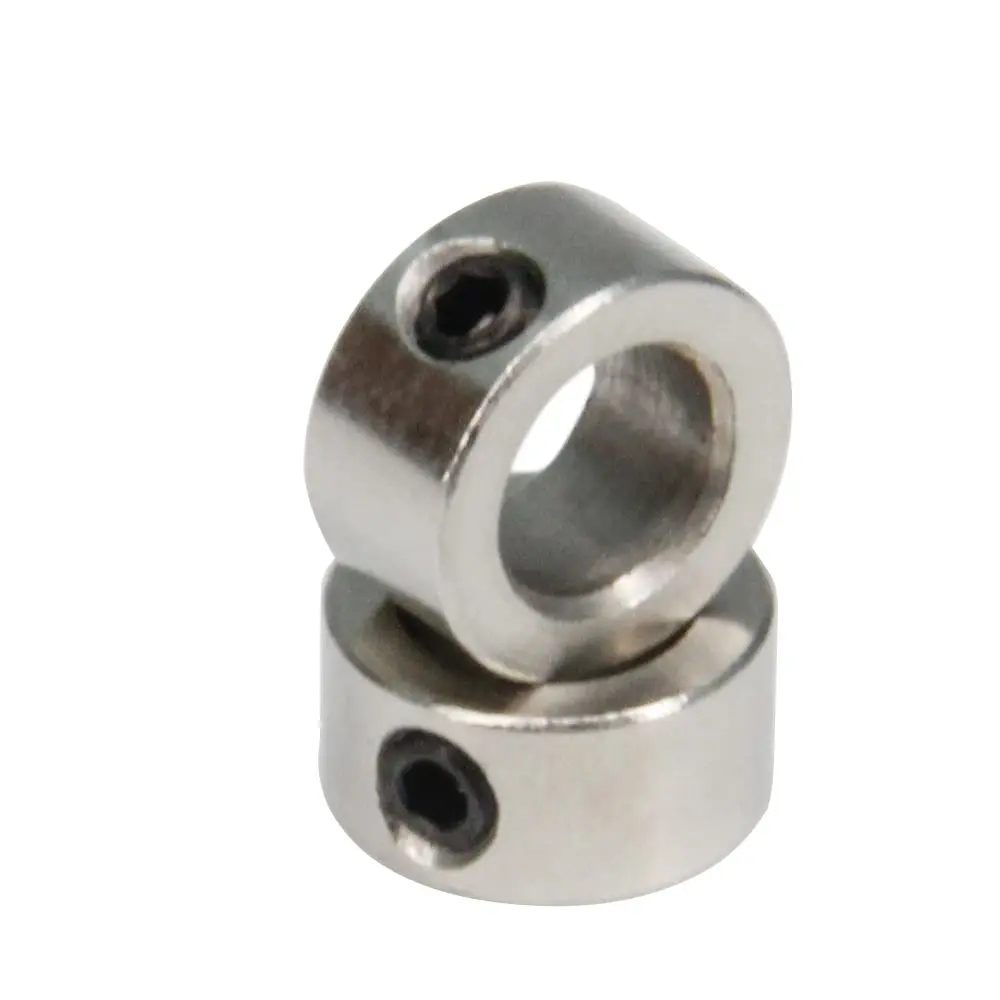 Befenybay 6mm Shaft Lock Collar Set with M3 Hex Wrench & Set Screws | 10 Pcs Silver Steel - view 3
