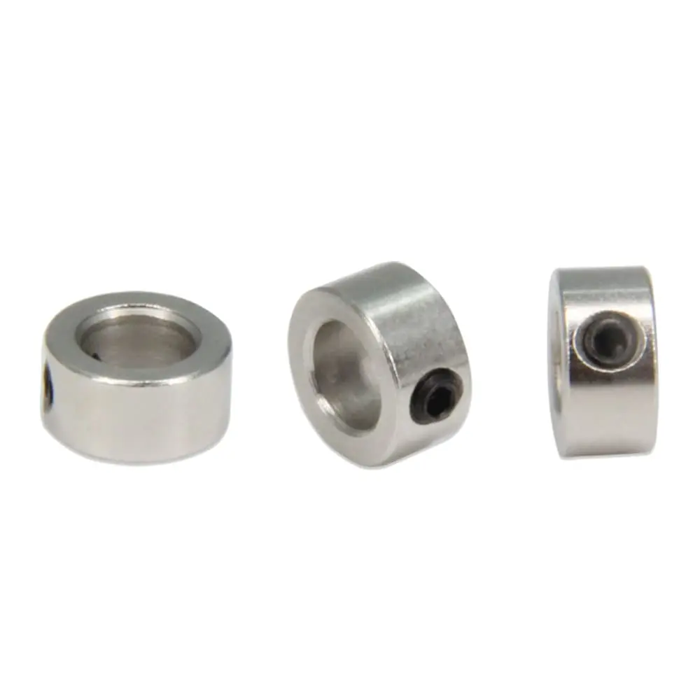 Befenybay 6mm Shaft Lock Collar Set with M3 Hex Wrench & Set Screws | 10 Pcs Silver Steel - view 4