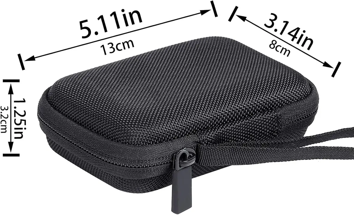 co2CREA Hard Case for Samsung T7 Shield T9 Portable SSD Black | Shockproof Dustproof Water-Resistant - view 7