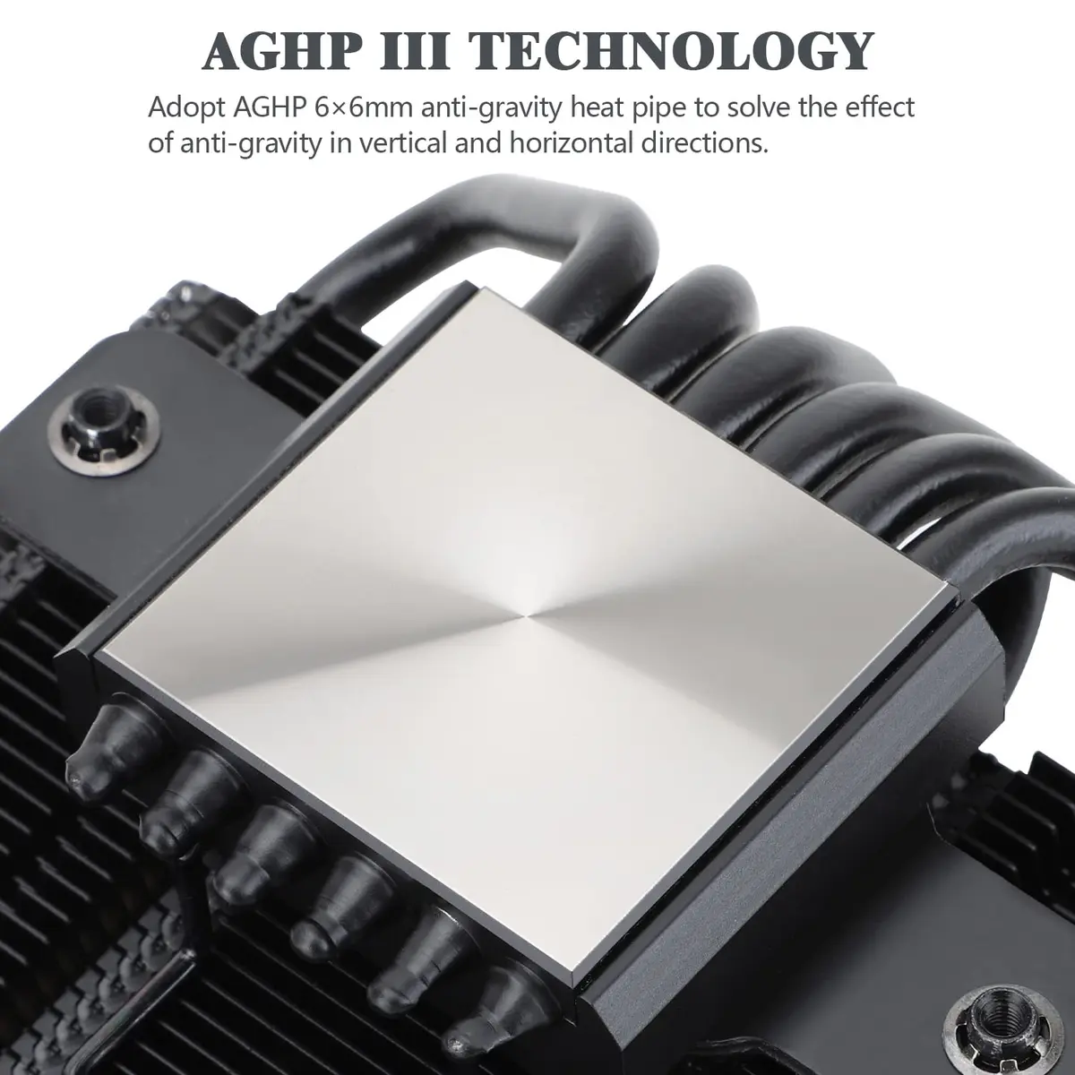 Thermalright AXP-120-X67 Black ARGB Low Profile CPU Air Cooler 67mm Height | Compatible with Intel LGA 1700/1200/115X/20XX & AMD AM4 - view 2