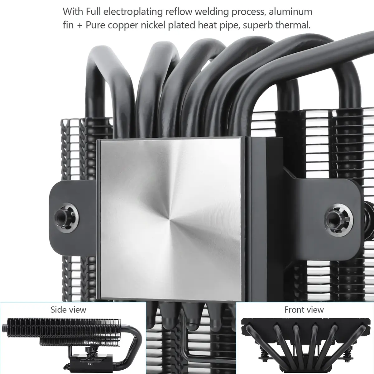 Thermalright AXP-120-X67 Black ARGB Low Profile CPU Air Cooler 67mm Height | Compatible with Intel LGA 1700/1200/115X/20XX & AMD AM4 - view 4
