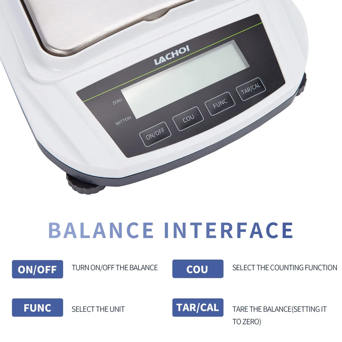 LACHOI Lab Scale 600g 0.01g | High Precision Analytical Balance for Laboratory Use - view 3