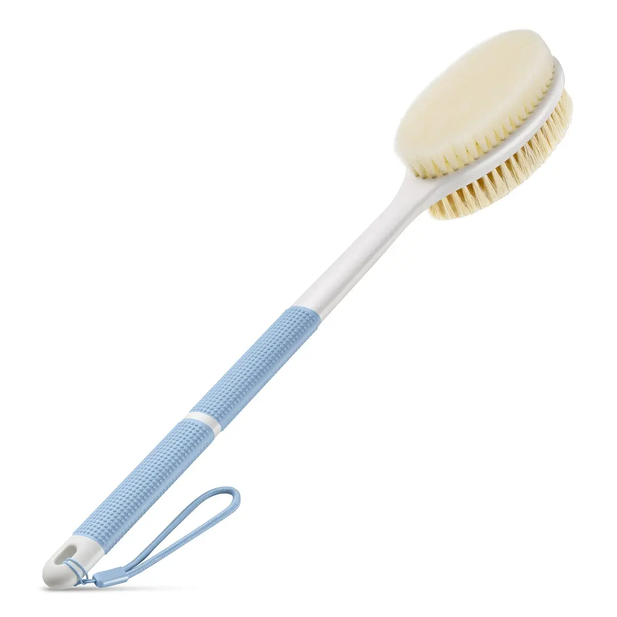 Backski Blue Back Scrubber Long Handle with Stiff & Soft Bristles | 44.5 cm (17.1 Inch) - main product image