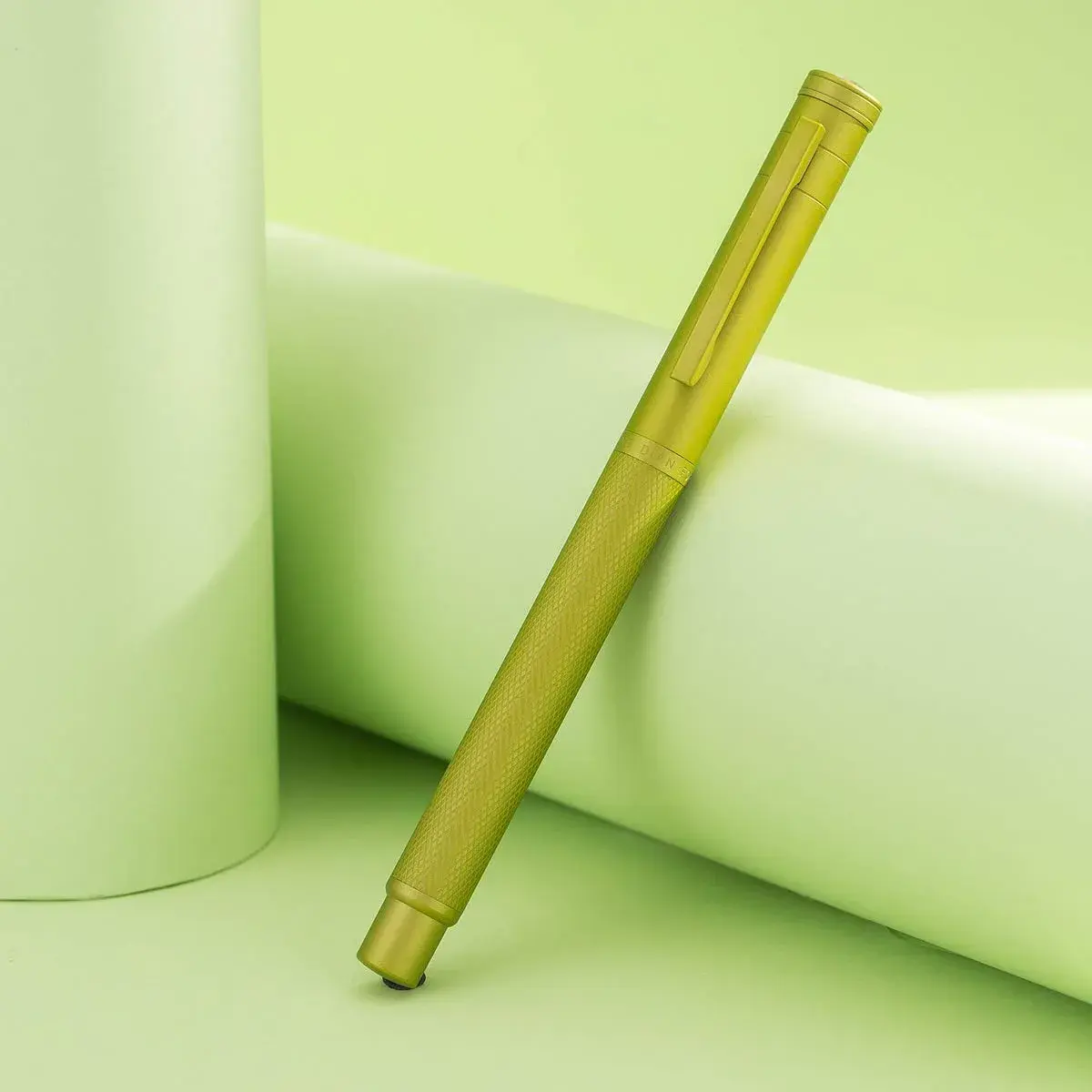 Asvine 1851 Mustard Yellow Forest Fountain Pen Medium Nib 13.8cm (5.43in) | Smooth Ink Flow for Professionals - view 7