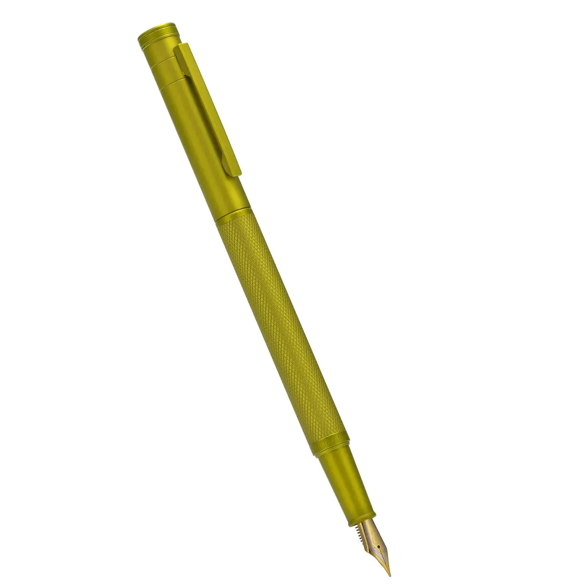 Asvine 1851 Mustard Yellow Forest Fountain Pen Medium Nib 13.8cm (5.43in) | Smooth Ink Flow for Professionals - view 3