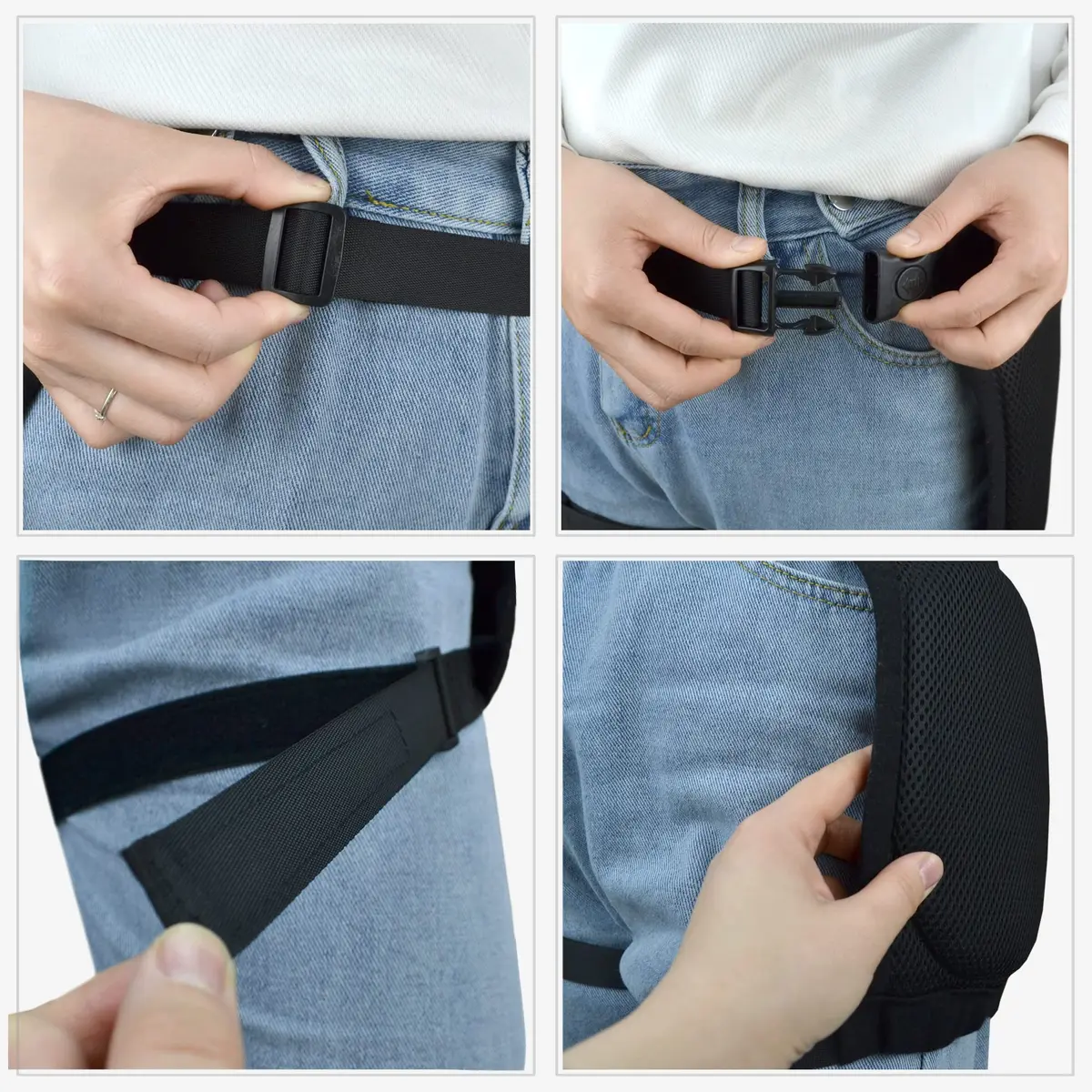 welsoon Elderly Hip Protector Pad Hip Fracture Protector Cushion for Injury Falls Prevention Woman Man Hip Pants Hip Bones Pad | Impact-Dispersing Foam - view 3