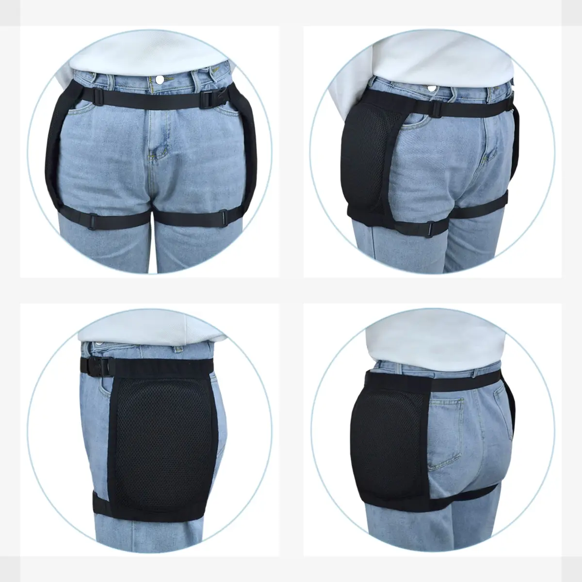 welsoon Elderly Hip Protector Pad Hip Fracture Protector Cushion for Injury Falls Prevention Woman Man Hip Pants Hip Bones Pad | Impact-Dispersing Foam - view 4