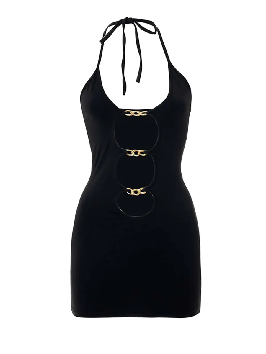 Verdusa Women's Going Out Dresses X-Small | Sexy Backless Halter Mini for Night & Party - view 3