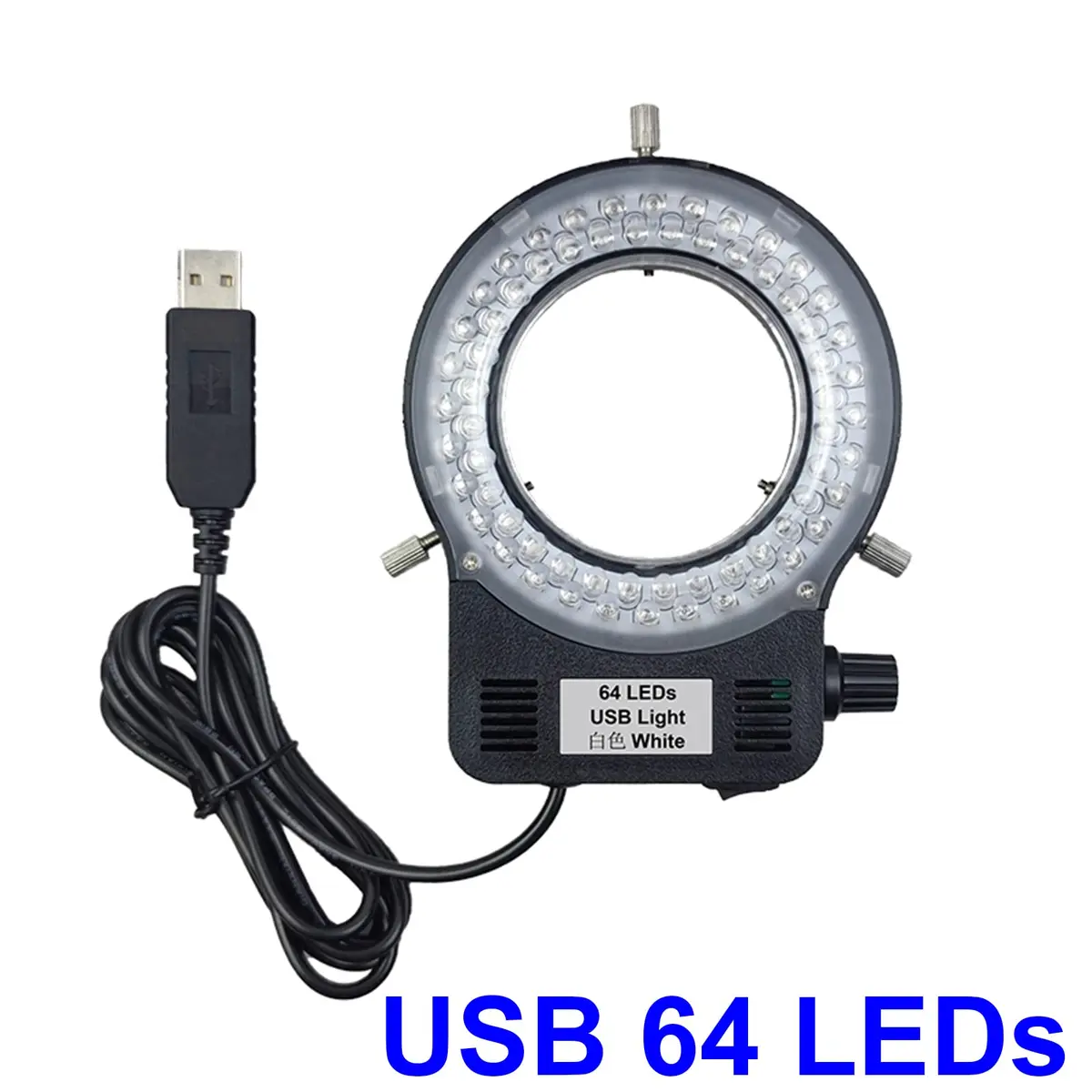 Gringoo USB LED Ring Light Illuminator for Microscopes 65mm (2.55") | Intense Shadow-Free Illumination - view 2