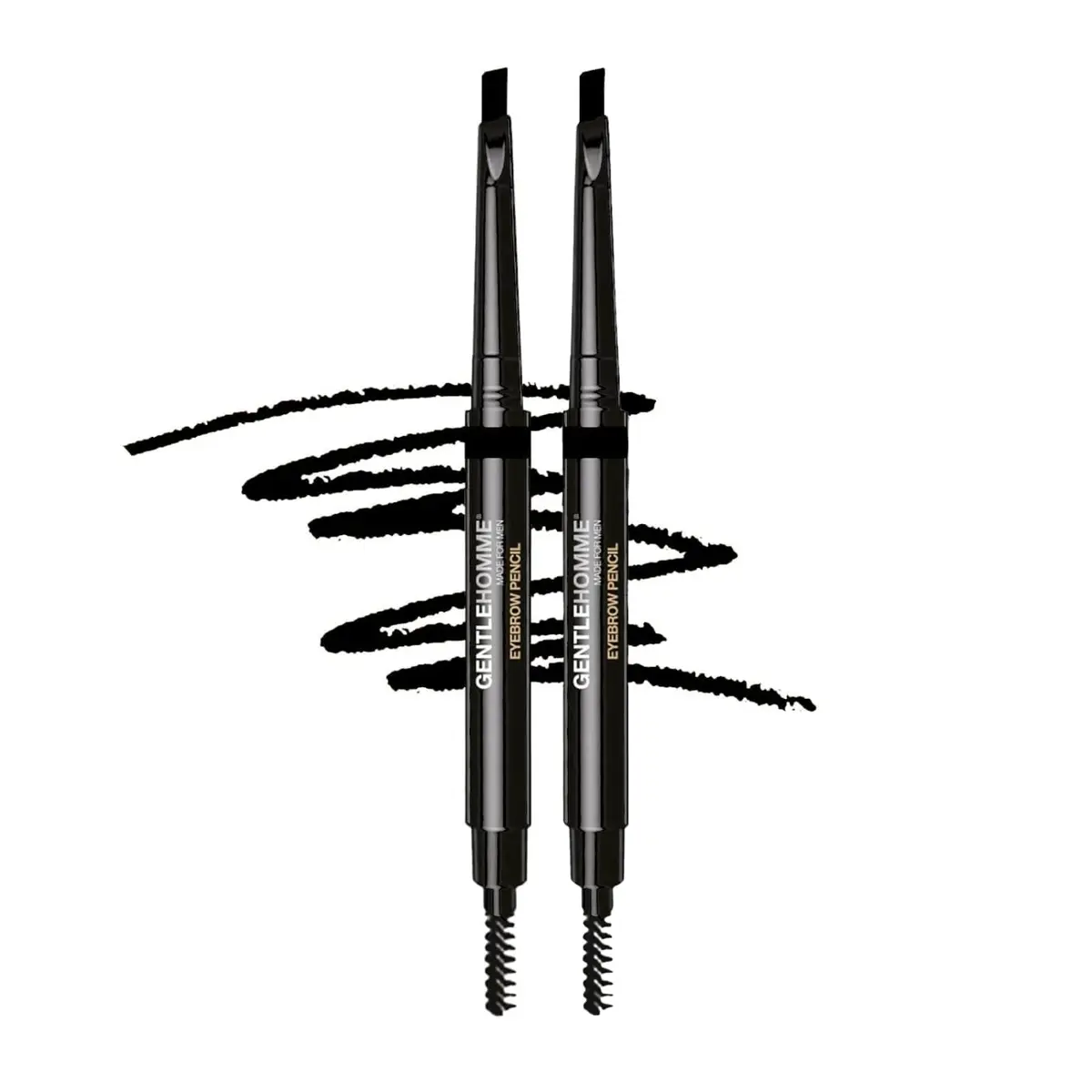 Gentlehomme Eyebrow Pencil for Men - Black - 2 Count | Waterproof, Long-Lasting, Vegan - main product image