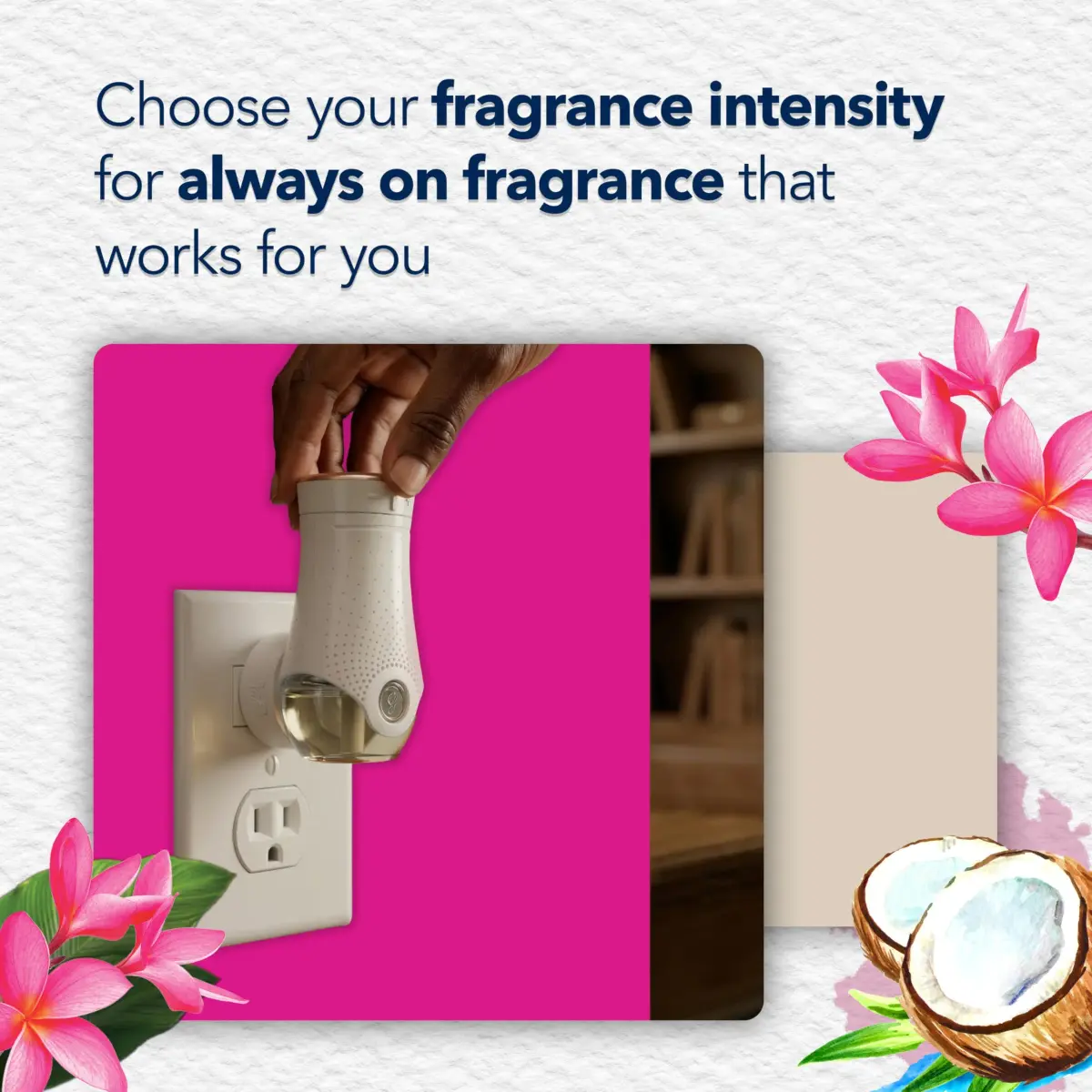 Glade PlugIns Air Freshener Starter Kit, Exotic Tropical Blossoms, 0.34 Fl Oz (Pack of 2) | Scented with Essential Oils - view 7