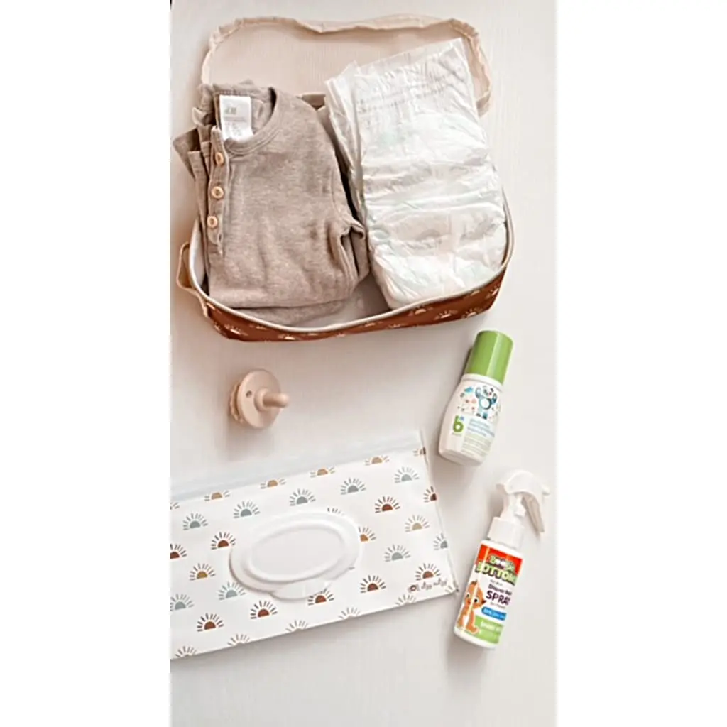 Itzy Ritzy Packing Cubes for Travel, Set of 3 Cubes (Terracotta Sunrise) | Mesh Top, Handles & Dual Zippers - view 9