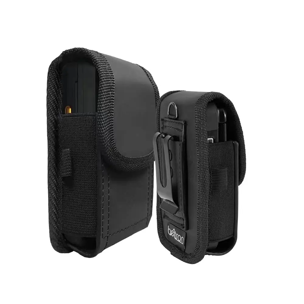 BELTRON Vertical Leather Case for CAT S22 Flip Phone/Sonim XP3 Plus, 5.8cm (2.3") x 11.2cm (4.4") | Heavy Duty Belt Loop & Clip - main product image