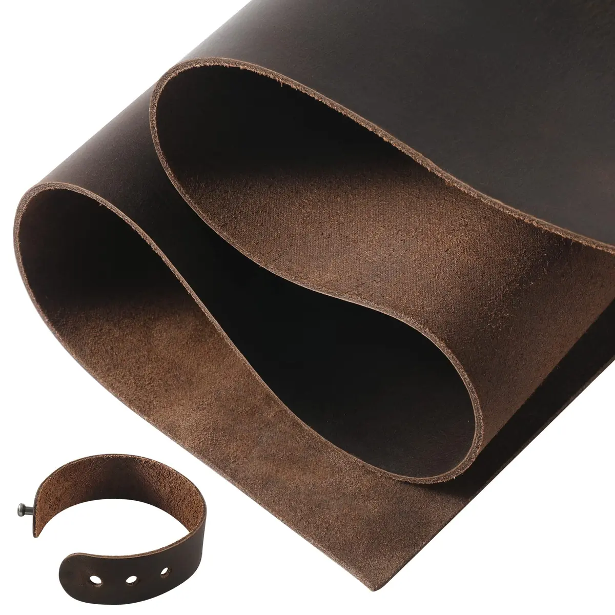 RingSun 12''X24'' Full Grain Leather Sheets for Crafts (2mm) | Genuine Leather for Tooling & Sewing - main product image