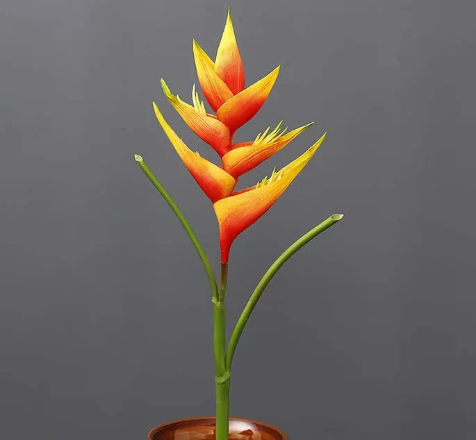 Rikyo Artificial Plant 86cm Orange Bird of Paradise Heliconia | No Maintenance, Indoor/Outdoor Decor - view 10