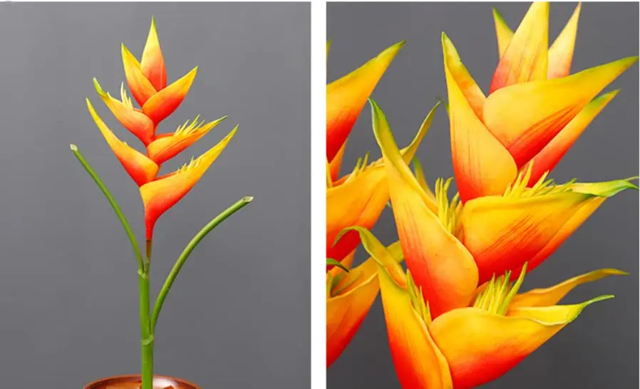 Rikyo Artificial Plant 86cm Orange Bird of Paradise Heliconia | No Maintenance, Indoor/Outdoor Decor - view 4