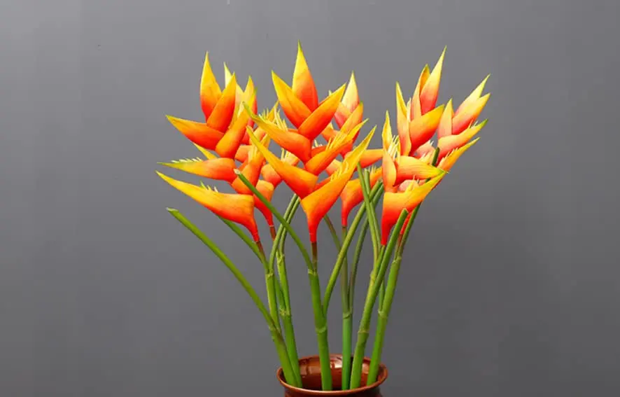 Rikyo Artificial Plant 86cm Orange Bird of Paradise Heliconia | No Maintenance, Indoor/Outdoor Decor - view 5