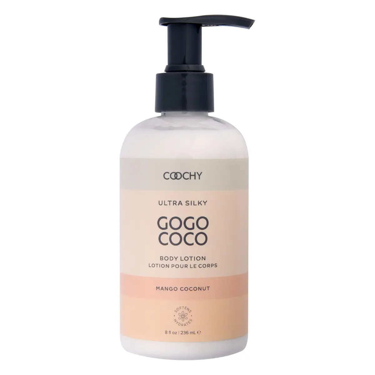 Coochy Ultra Silky Body Lotion | Post Shaving Cream | Skin Care After Shave Moisturizer | Prevents Bumps, Ingrowns, Razor Burn | Mango Coconut, 8 oz - main product image