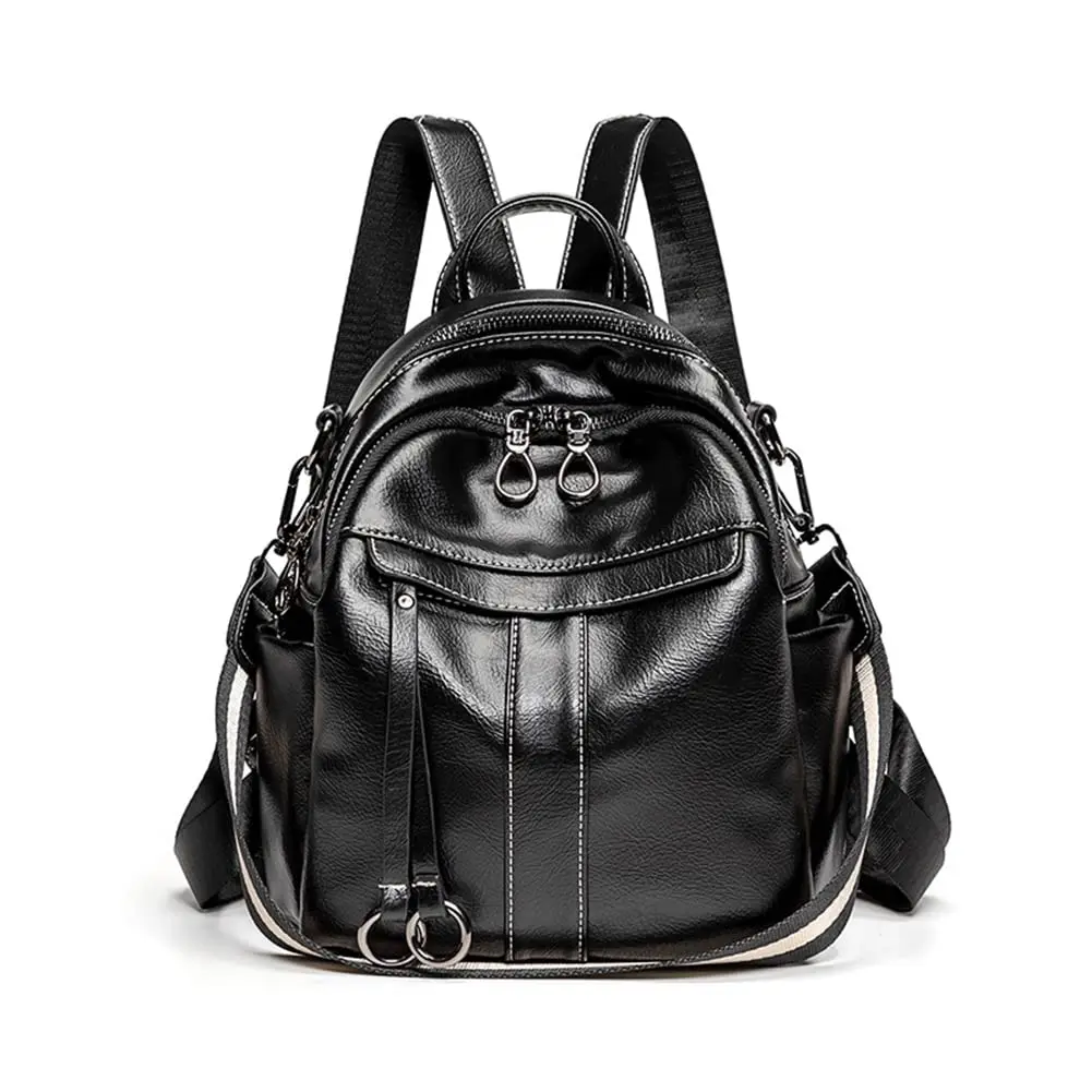 Mn&Sue Medium Backpack Purse for Women, Faux Leather Fashion Shoulder Bag Rucksack 29.5 cm (11.6") | Stylish Everyday Carry - main product image