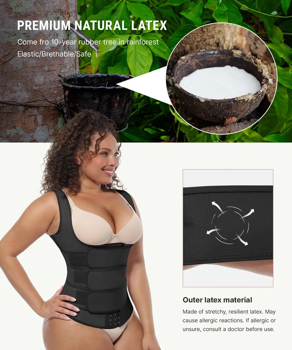 FeelinGirl Waist Trainer for Women Latex Cincher Corset Vest | Slimming & Shaping Support - view 5