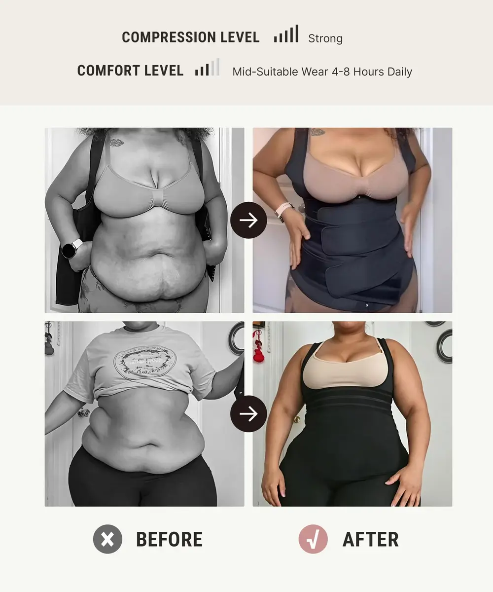 FeelinGirl Waist Trainer for Women Latex Cincher Corset Vest | Slimming & Shaping Support - view 2