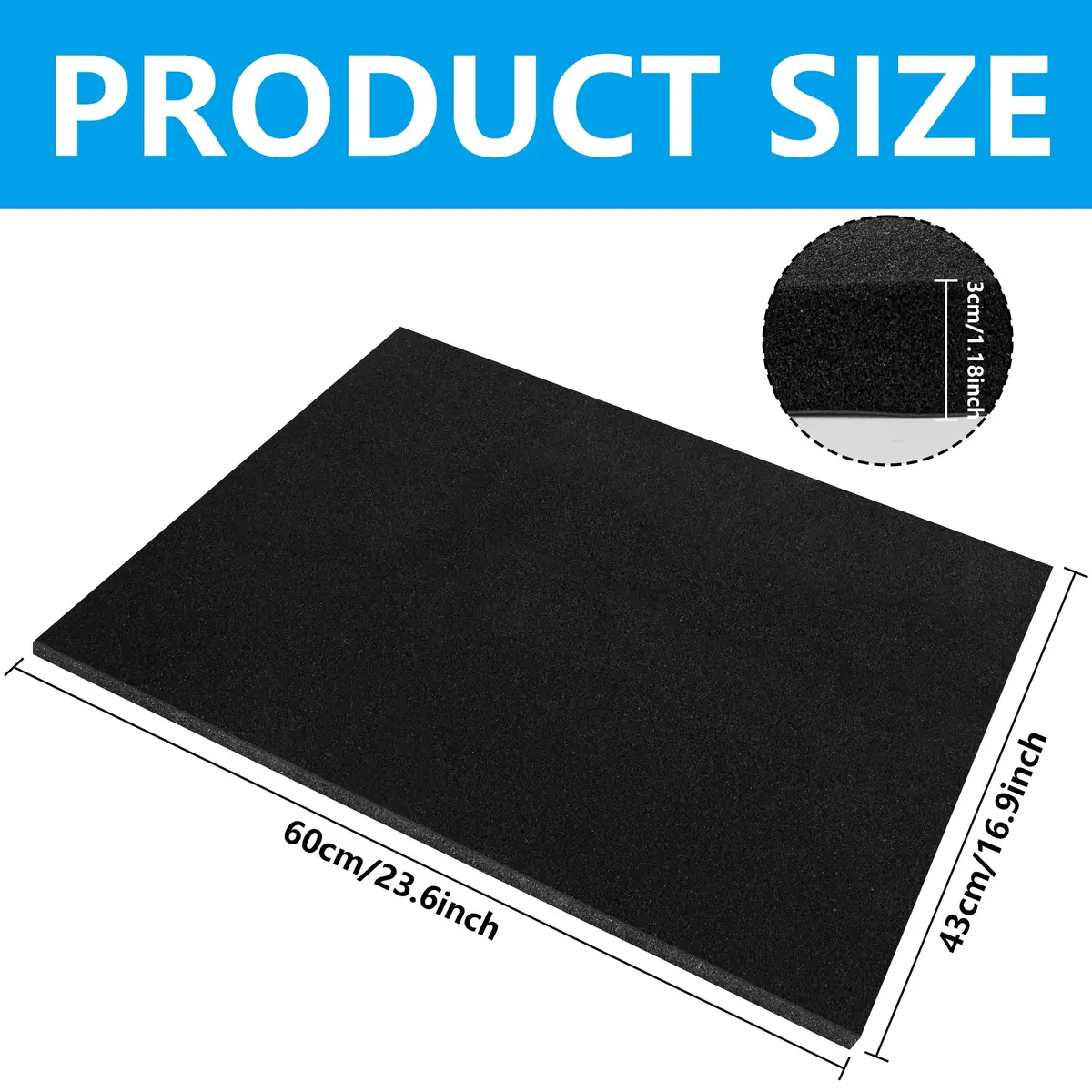 LFUTARI Magnetic Window Air Conditioner Drip Cushion 59cm x 43cm (23.6"x16.9") | Reduces AC Drip Noise - view 2