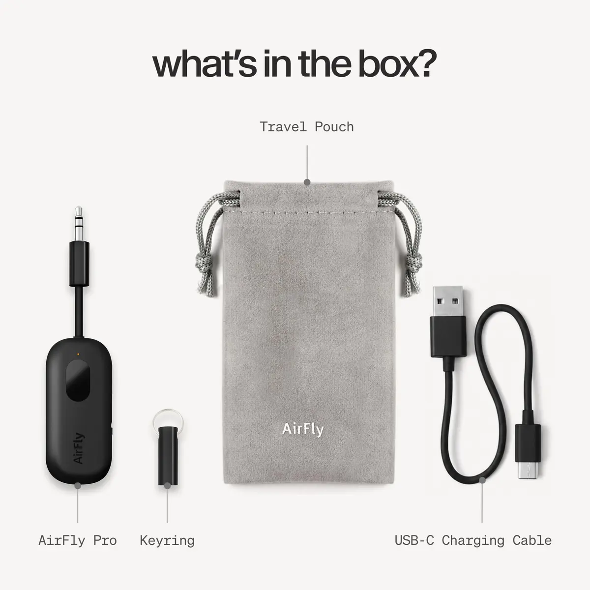 Twelve South AirFly Pro Bluetooth Wireless Audio Transmitter Black | Long-Range, 25+ Hr Battery, Industry-Leading Bluetooth (70-120c) - view 9