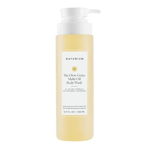 Naturium The Glow Getter Multi-Oil Hydrating Body Wash, Gentle Cleanser, 16.9 oz | Salicylic Acid Exfoliation - main product image