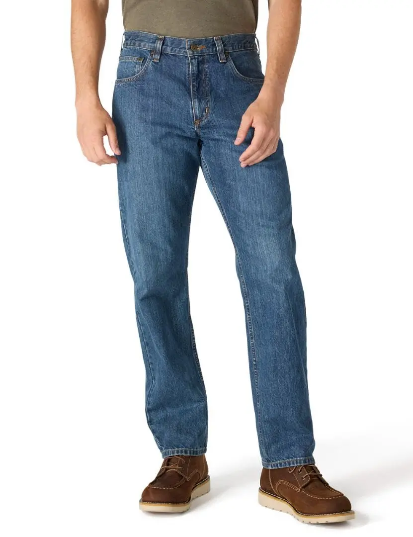 Carhartt Relaxed Straight Jean 32W x 32L | Durable Midweight Cotton Denim - main product image