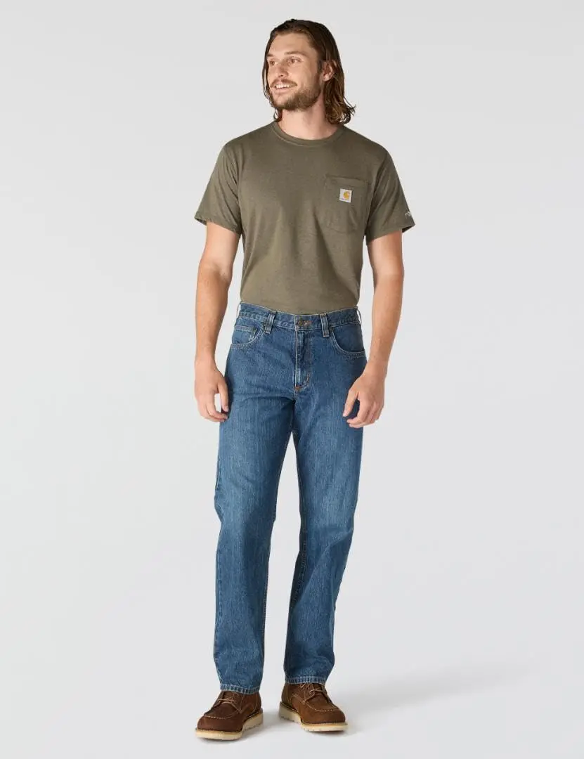 Carhartt Relaxed Straight Jean 32W x 32L | Durable Midweight Cotton Denim - view 6