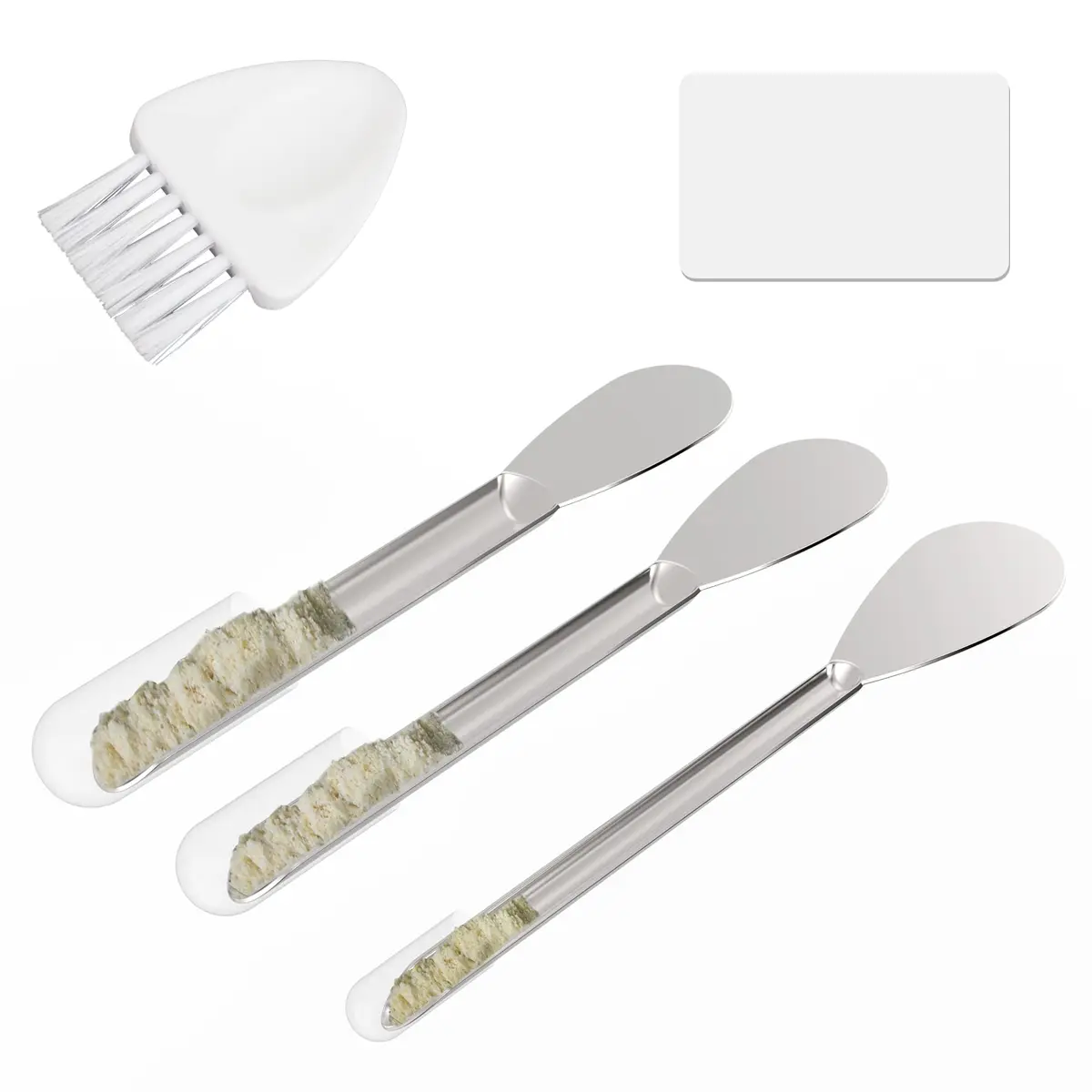 Foosi Capsule Filling Machine Spoons for All Sizes #000-5 | Micro Lab Powder Filler Tool - main product image
