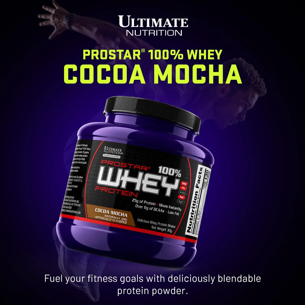 Ultimate Nutrition Prostar Whey Protein Isolate Sample, Cocoa Mocha | 25g Whey Protein, Low Carb & Gluten-Free, 1 Pound - view 2