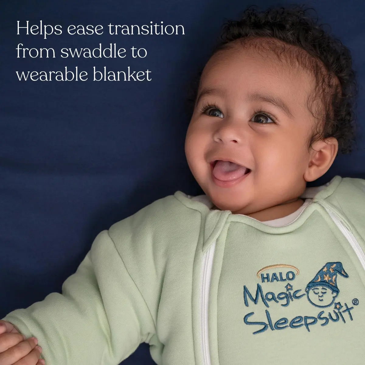 Magic Sleepsuit Large 18-21 lbs | 100% Cotton, Sage Green, Baby Sleep Transition Suit - view 2