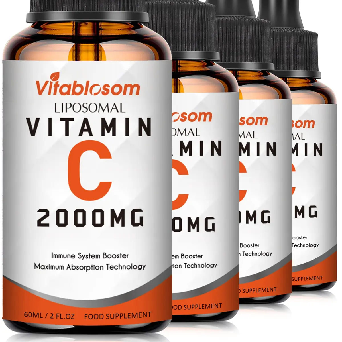 Vitablosom Liposomal Vitamin C 2000mg Liquid for Adults | High Absorption & Immune Support - main product image