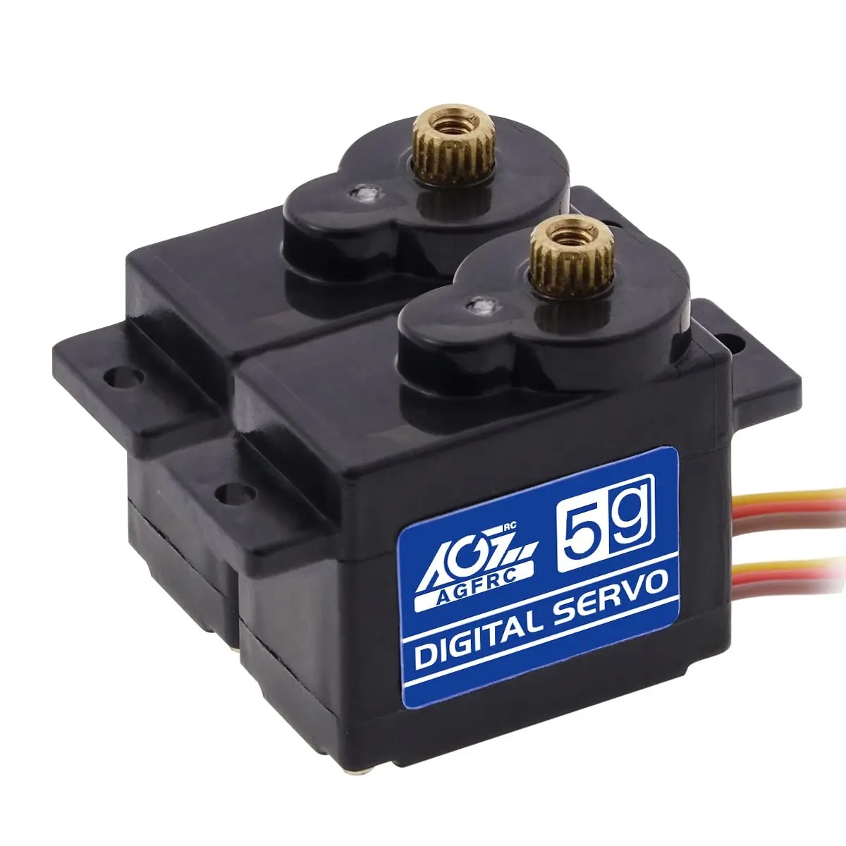 AGFRC High-Speed Sub-Micro RC Servo 8g 0.075s Metal Gear Digital Coreless for 1/28 RC Cars & Airplanes (2-Pack) - main product image