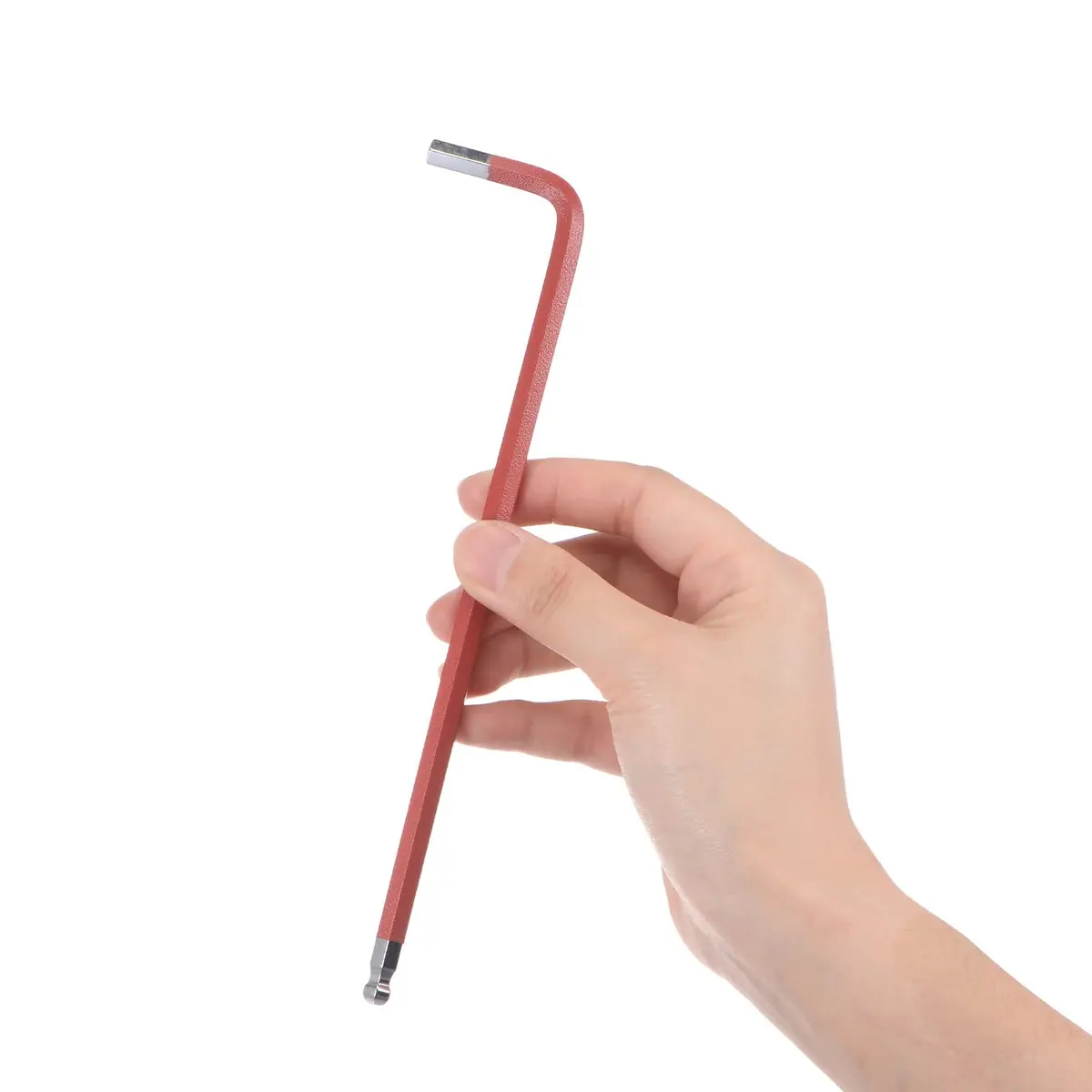 uxcell 6mm Ball End Hex Key Wrench L-Shaped Long Arm S2 Steel Repair Tool 183mm (7.2-inch) | Industrial Grade Durability - view 5