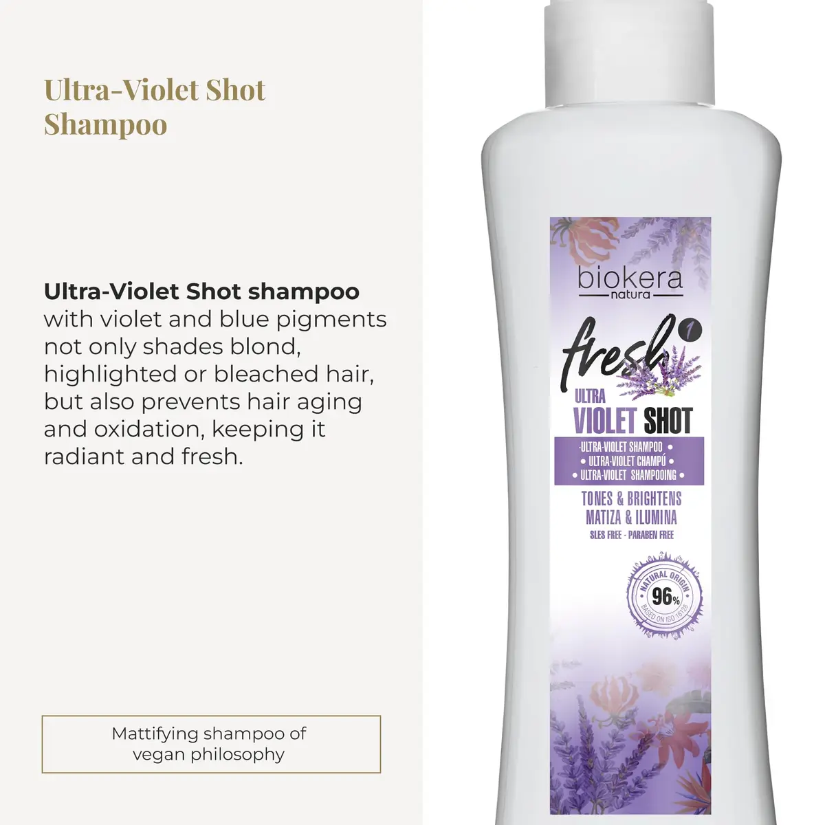 SALERM Purple Shampoo 300 ml | Neutralizes Yellow Tones & Enhances Shine for Blonde, Gray & Highlighted Hair - view 2