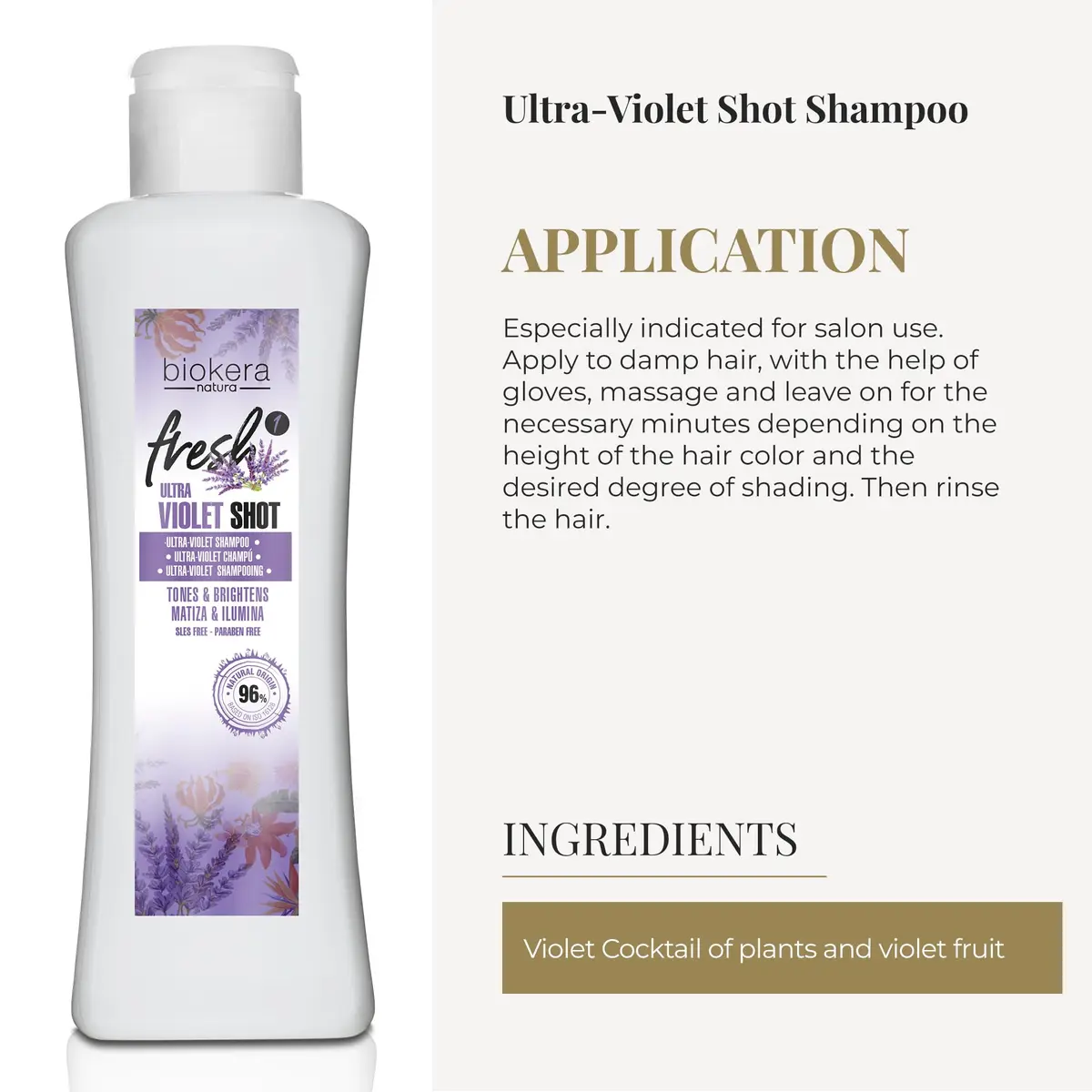 SALERM Purple Shampoo 300 ml | Neutralizes Yellow Tones & Enhances Shine for Blonde, Gray & Highlighted Hair - view 4