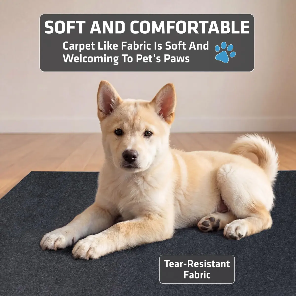 Drymate Washable Dog Pee Pads 74cm x 91cm (29"x36") | 2-Pack Charcoal Reusable Pet Training Potty Mats - view 5