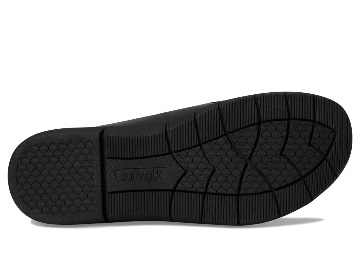 SoftWalk Womens San Marcos II Loafers Black 8.5 Wide | Comfortable Leather Slip-On Shoes - view 6